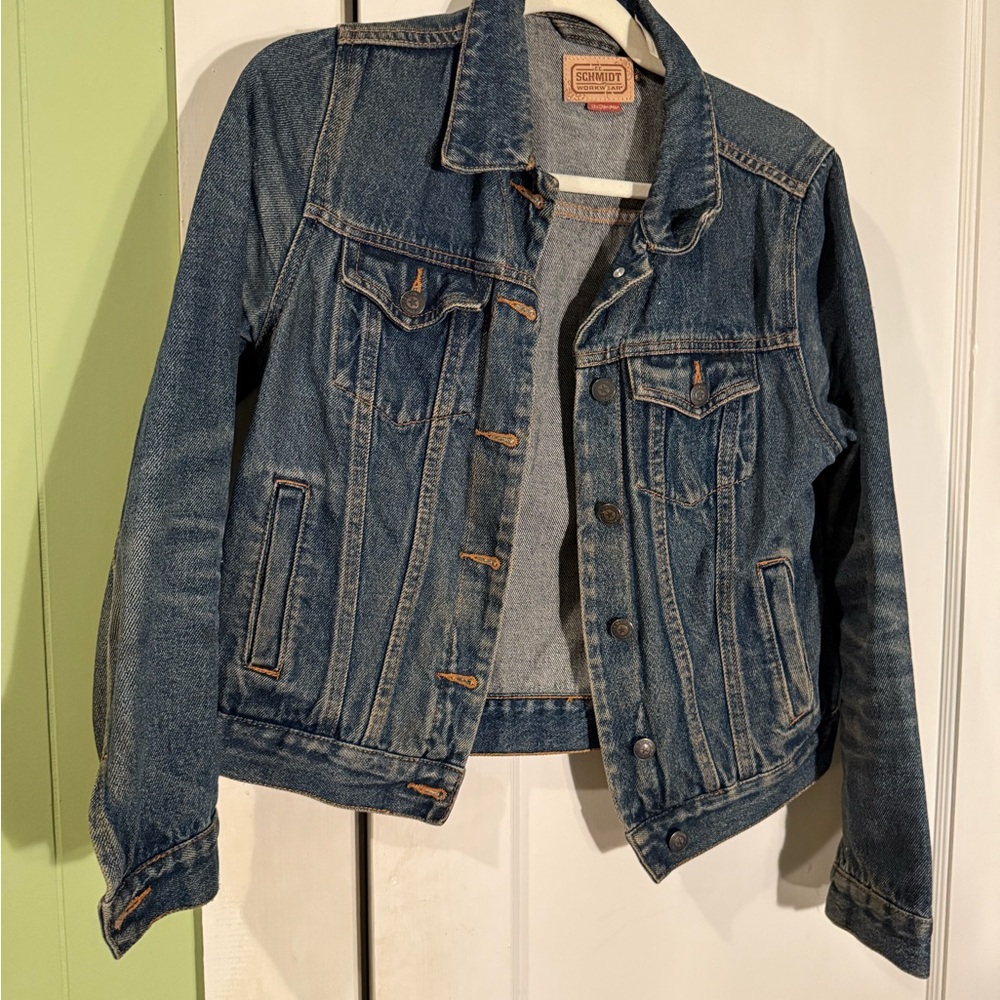 Schmidt Workwear Blue Denim Jacket Faded